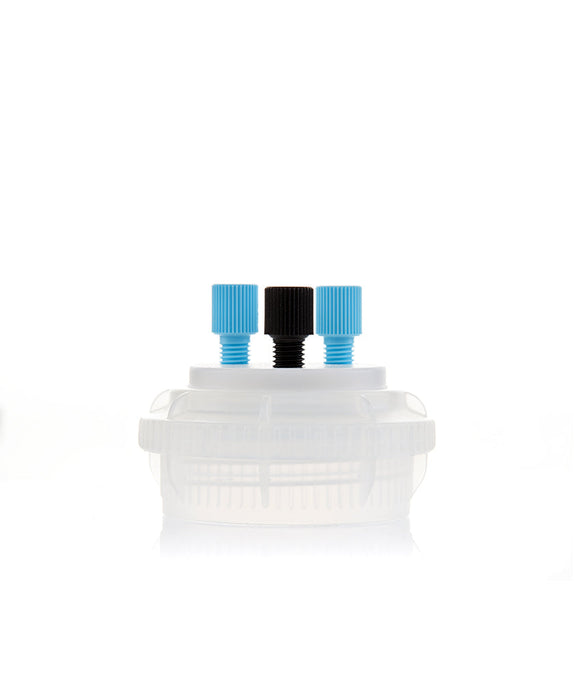 ChromCap 100 HPLC Cap Assy, GL45, Adapter w 1/16"(1.6mm) Fittings & Vent Hole, 3 Ports